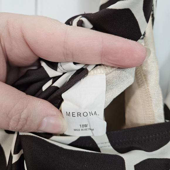 Merona Giraffe Print One Piece Swimsuit Plus Size 18 - Picture 7 of 7